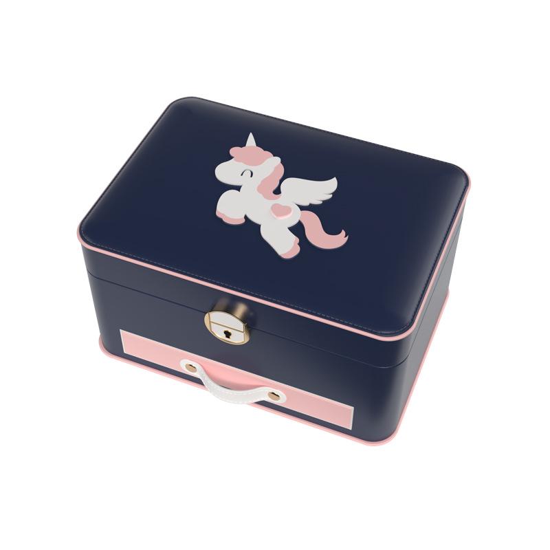 Three-Layer Large Household Jewelry Drawer: Multi-Layer Storage Box with Double-Layer Capacity