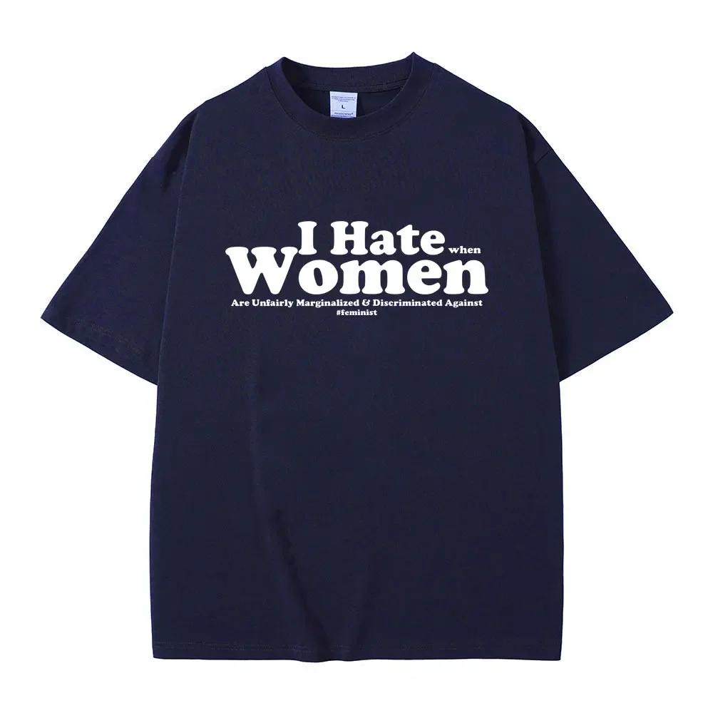I Hate Wounisex Funny Letter Meme Tshirt Unisex Wounisex Casual Cotton Vintage Short Sleeve T Shirt Unisexs Oversized Crewneck Tshirts Bl