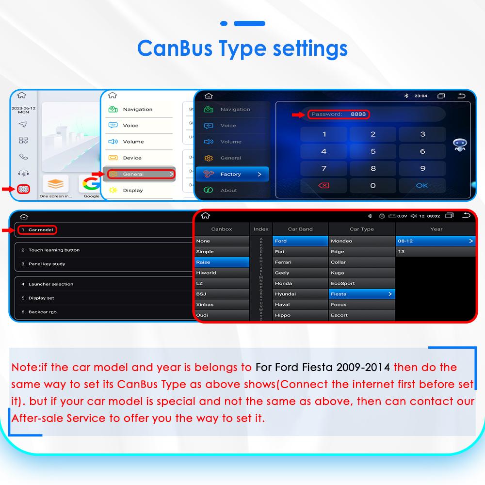 Autoradio Android 2din pentru Ford Fiesta 2009 - 2017 Radio auto Multimedia Player video Navigație GPS Ecran inteligent Unitate principală Carplay 4G WIFI DSP