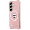Karl Lagerfeld IML Repeated Choupette MagSafe Case for Samsung Galaxy S26 Pink