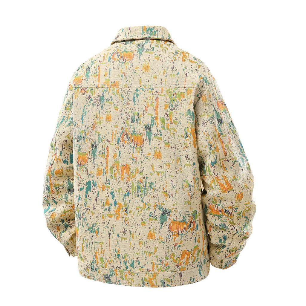 Men's Camouflage Lapel Jacket Casual Sports Couple Long Sleeve Coat