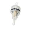 6Mm Small Plastic Universal Motorcycle Gas Petrol Fuel Oil Filter 1/4" Inline Clear Gas Mini Filte Replacement