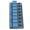 8 Channel Relay Module with Optocoupler Isolation Blue Board PLC Relay Module for Control(12V)