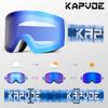 Kapvoe Photochromic Ski Goggles Magnetic Anti-Fog Lenses UV400 Protection Men Women Ski Goggles Snow Sunglasses Sports Eyewear