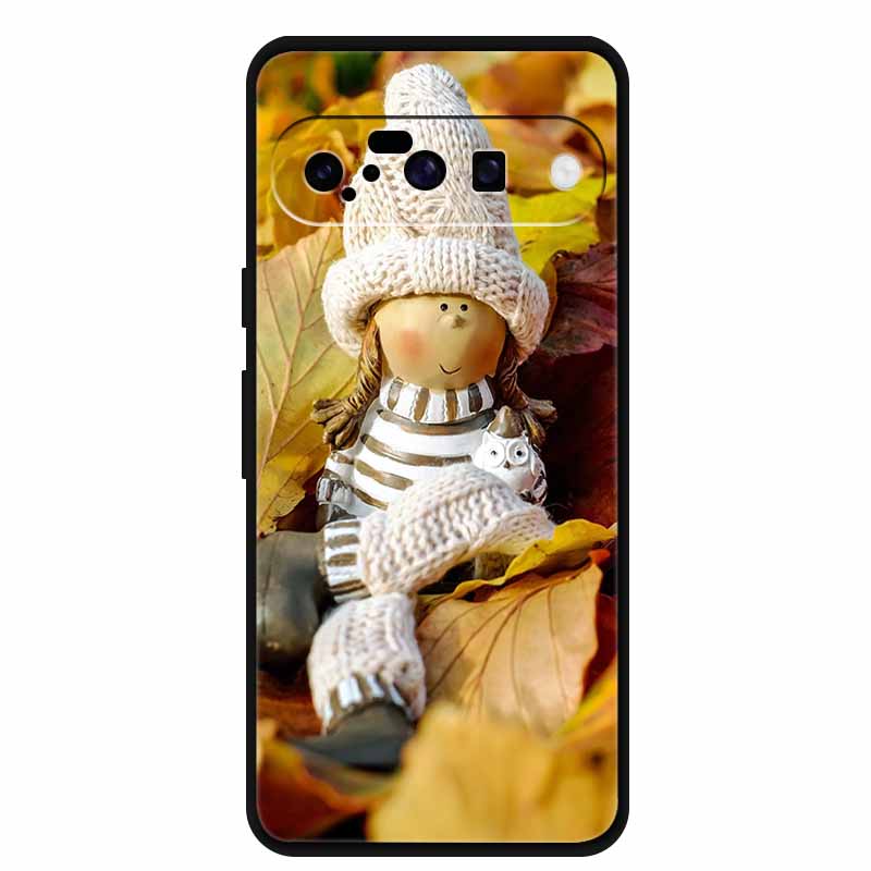 Christmas Phone Cases For Google Pixel 10 Case Silicone Soft Black Cover Christmas Tree for Pixel 10 Pro / 10 Pro XL Back Cover