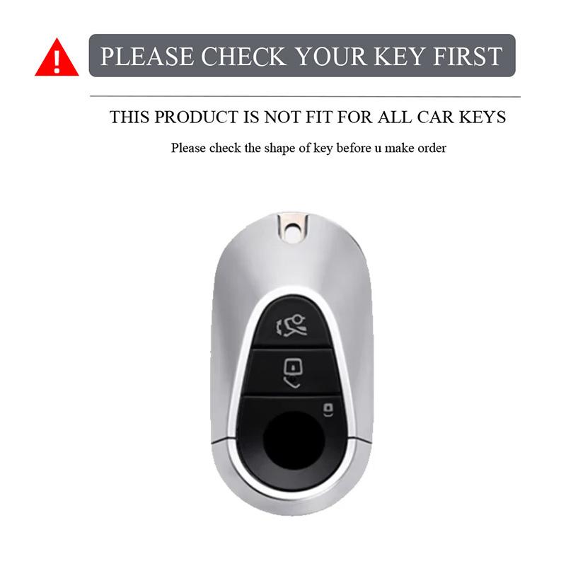 New ABS Car Key Case Cover Shell For Mercedes Benz C E S Class GLC W206 W223 W214 E300 C260 C300 S450 S500 S400 Fob Accessories