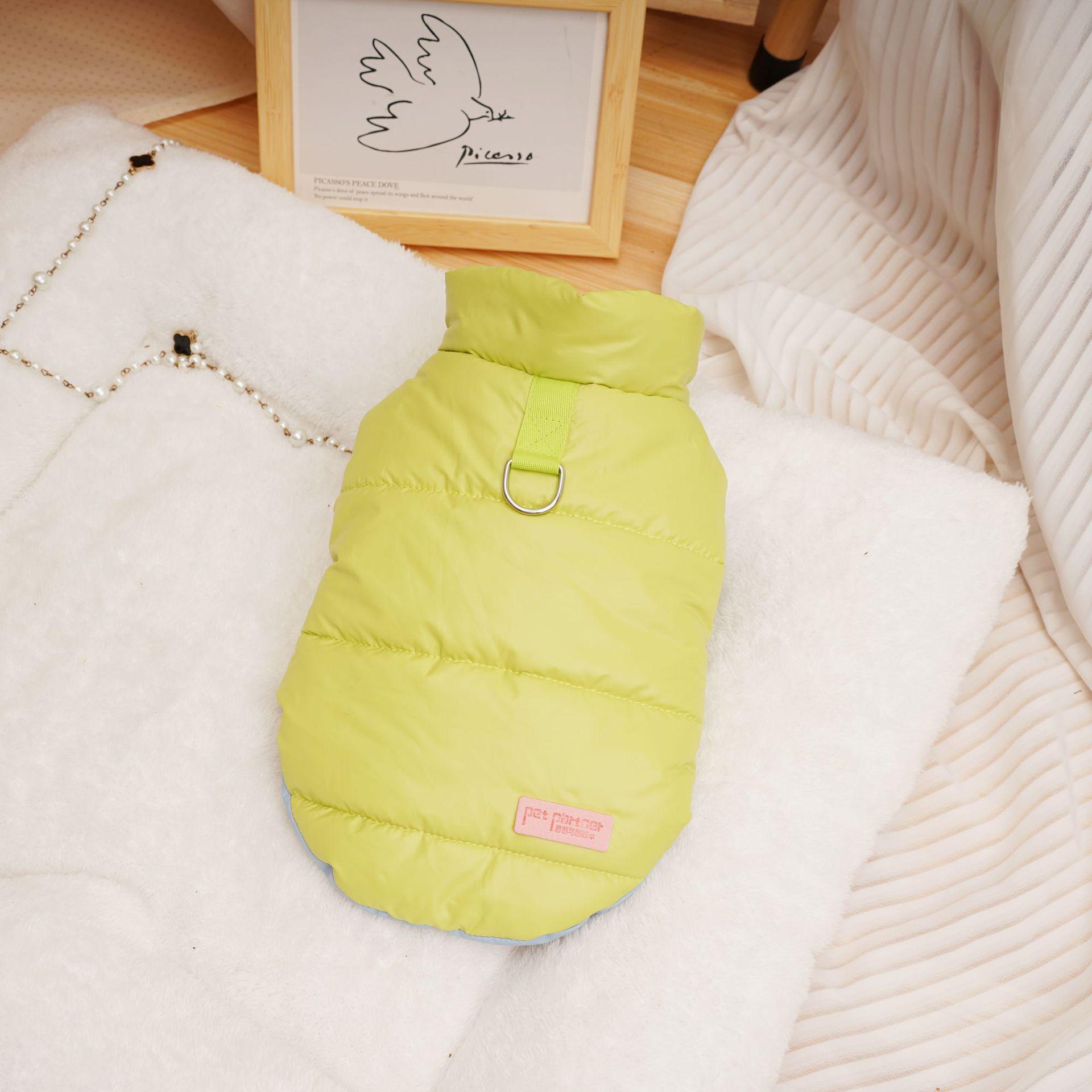 

Осенне-зимнее хлопковое пальто для маленьких собак и кошек - корейский стиль, утолщенная одежда для тедди и бишонов. M