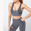 Women Fitness Tracksuit 2 Pieces Set Slim Crop Top +Seamless Shorts Active Wear Outfits Suit