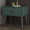 Modern light luxury bedside table solid wood locker bedroom Italian simple single drawer Hong Kong style storage North