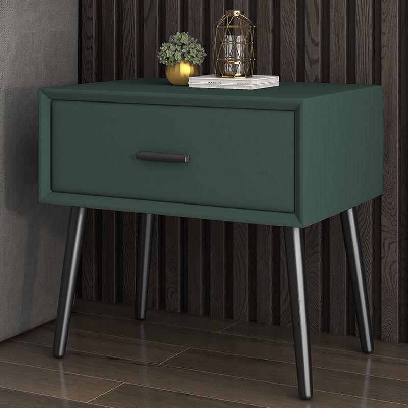 Modern light luxury bedside table solid wood locker bedroom Italian simple single drawer Hong Kong style storage North