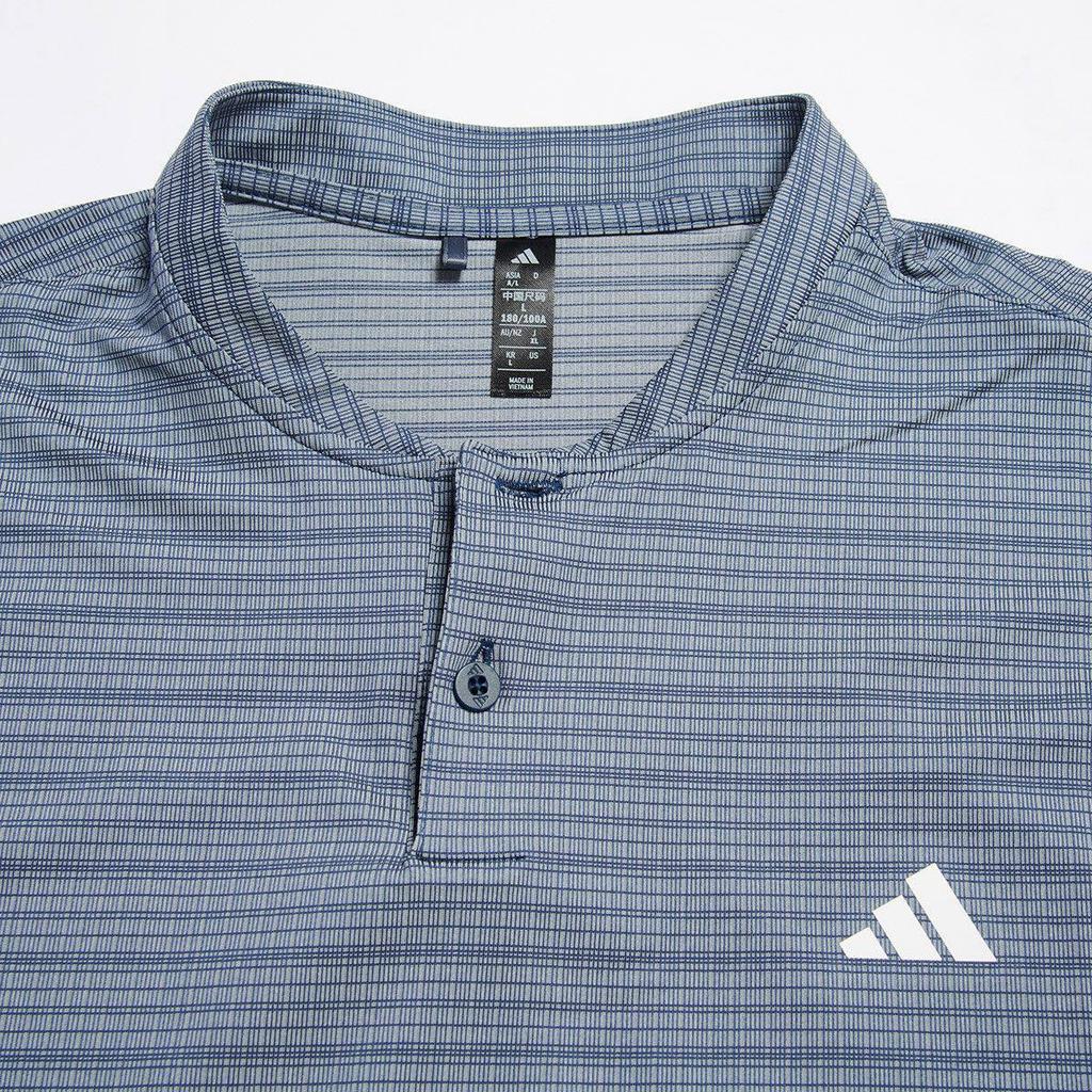 adidas Sports Casual Stand Collar Short Sleeve Golf Shirt Men Shirts KB6782