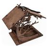 Attractive Bird Feeder Exquisite Wood Hanging Easy Assemble Birdhouse Feeder for Home