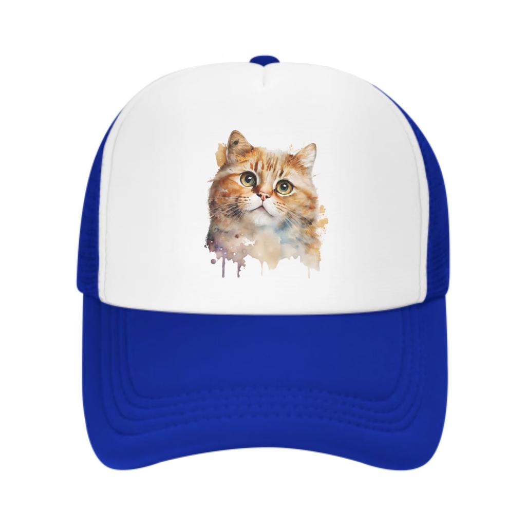 Howling Wolf Moon Graphic Trucker Hat Adjustable Mesh Baseball Cap for Unisex Outdoor