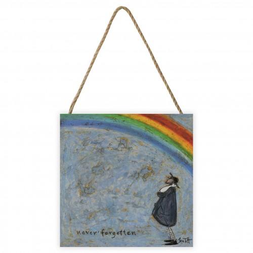 Sam Toft Never Forgotten Wooden Plaque