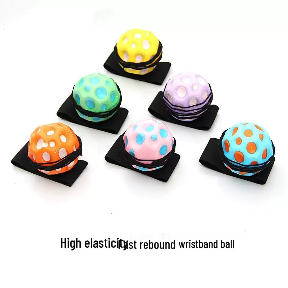 Wysokoelastyczna piłka na nadgarstek: Kamień Księżycowy Siła Reakcji Zabawka PU do Ćwiczeń dla Dzieci