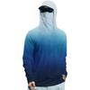 Tricou de vară cu mânecă lungă pentru bărbați Uscare rapidă Îmbrăcăminte de soare Pescuit Fitness Sport Hded Tricou cu mânecă lungă