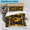 Jura-ssic Dinosaurs Battle 3PCS Bedding set,Ideal for 1pc Duvet Cover And 2pcs Pillowcases Perfect for Fan gift,Ideal for Bedroom, Dormitory