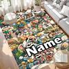 Custom Name Personalized Diddl Print Carpet, Versatile Home Decor Rug, for Playroom, Apartment, Balcony, Entryway, Hallway Gift