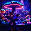 Magical Mushroom Forest Tapestry  Perfect for Home Décor Adding a Touch of Fantasy and Vibrant Colors To Your Living Space