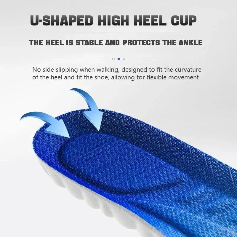 Sneakers Insole Plantar Fasciitis Insoles for Feet Arch Support Orthopedic Inserts Sports Shock Absorption Non Slip Shoe Pads