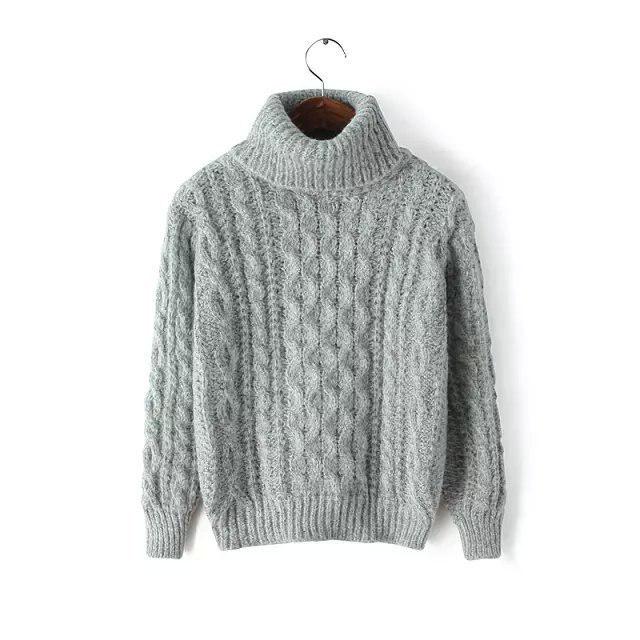 Women's Turtleneck Pullover 2019 Autumn Sweaters Women Casual Knitted Solid Femme Women Sweaters