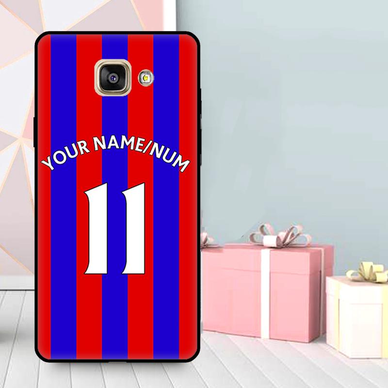 Personalised Football Number Strips Case For Samsung Galaxy J3 J5 J7 J1 2016 A3 A5 2017 J4 J6 J8 A7 A9 A6 A8 Plus 2018 Cover