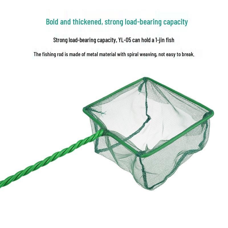 Aquarium Fish Net: Hand-held Square Net for Large and Small Ornamental Fish