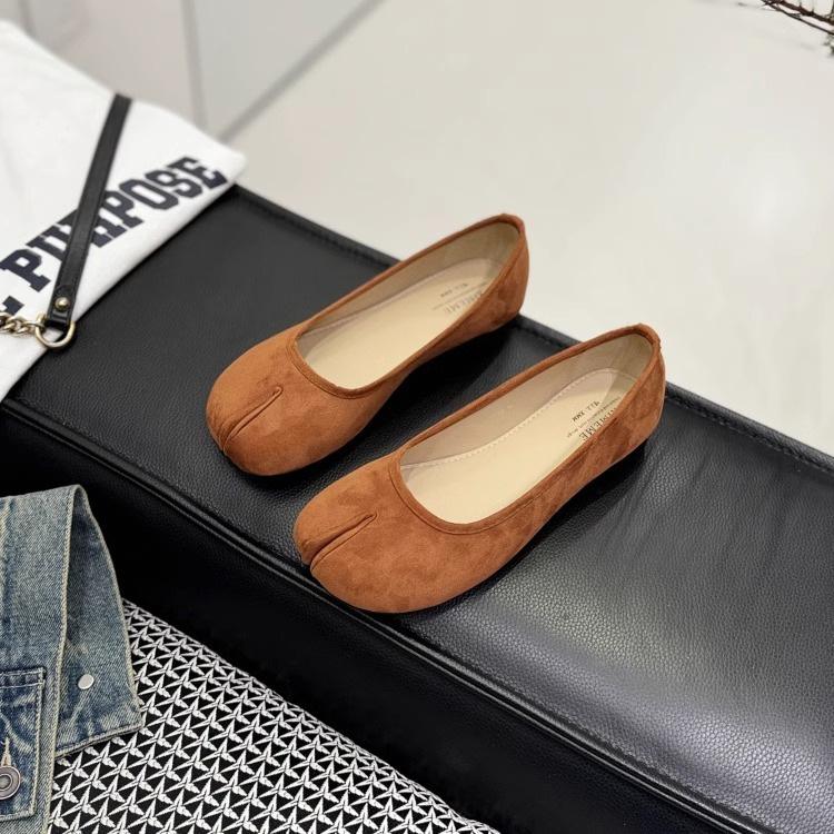 Casual versatile single shoes 2025 summer new niche shallow single shoes women's shoes one-pedal shoes
