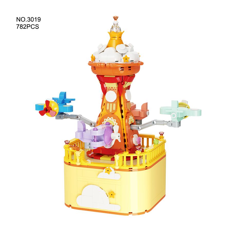 Creative Superior-Grade Ornaments First-Class Rotating Superior-Grade Music Superior-Grade Box Superior-Grade Assembly First-Class Assembly-Bricks No box