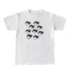 Ogen Gedrukt Dames Y2k T-shirt Egirl Grunge Esthetiek Grafische T-shirts Wounisex Vintage Streetwear Tops Hipsters Leuke Modekleding