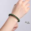 Spinach Green Hetian Jade Zodiac Bracelet for Men and Women - New Chinese Style