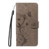 For Google Pixel 9a PU Leather Cases Flower Pattern Wallet Stand Phone Cover with Strap