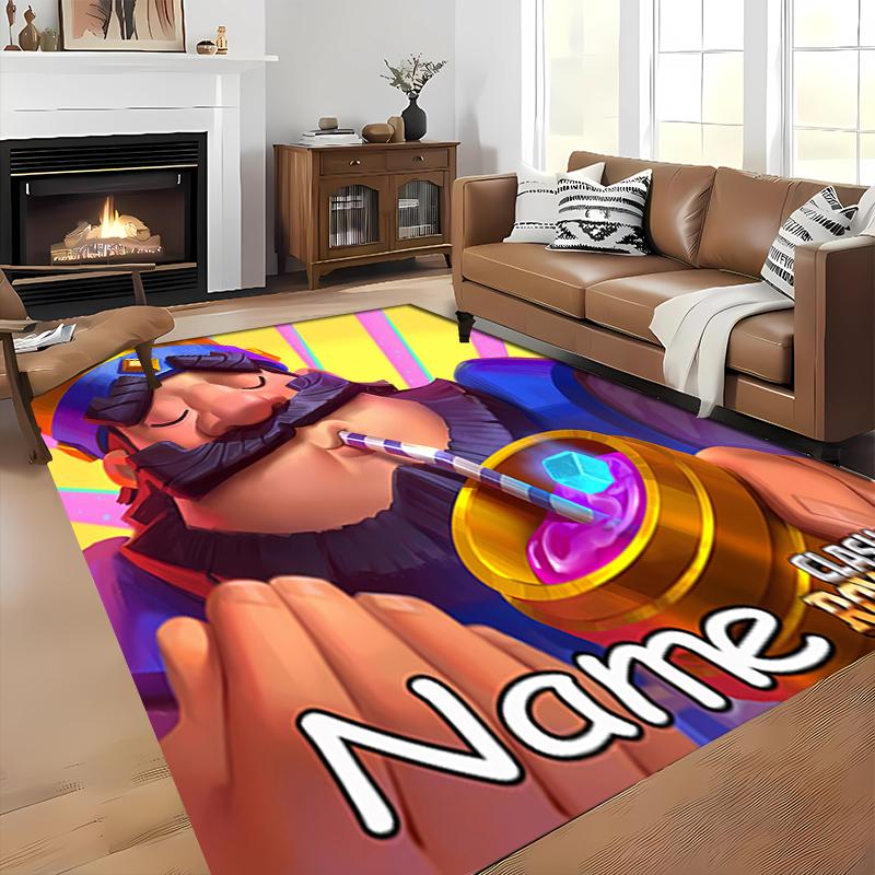 Custom Personalization Clash Royale Area Rug - Perfect For Kitchen, Bathroom,Laundry Room Decor Large Size Available,Gift All Seasons
