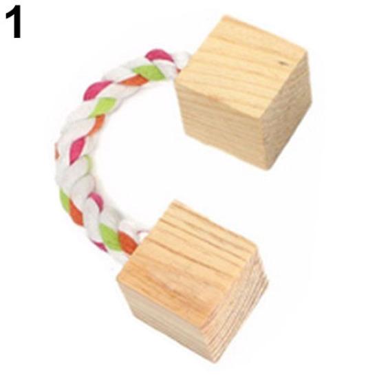 

Wood Mini Exercise Chew Teeth Care Molar Toy for Rabbit Chinchilla Hamster Pet 1
