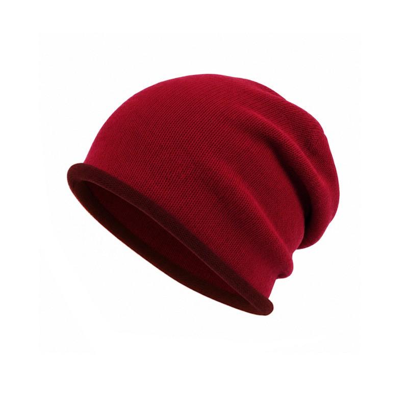 100% Merino Wool Seamless Beanie Hat Unisex Warm Winter Knit Cap Outdoor Cold Weather