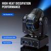 80W Moving Head Stage Light DMX512 Control 8*8 Gobo Spotlight Home Party Ambient Light Disco Ballroom Wedding Mini Gobos
