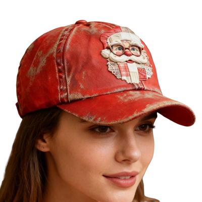 Baseballkappen für Männer Weihnachten Rot Lustig Vintage Weihnachtsmann Aufdruck Baseballkappe Neu Unisex Mode Trucker Caps