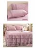 Korean Princess Style Lace Bed Skirt & Sheet 3-Piece Set