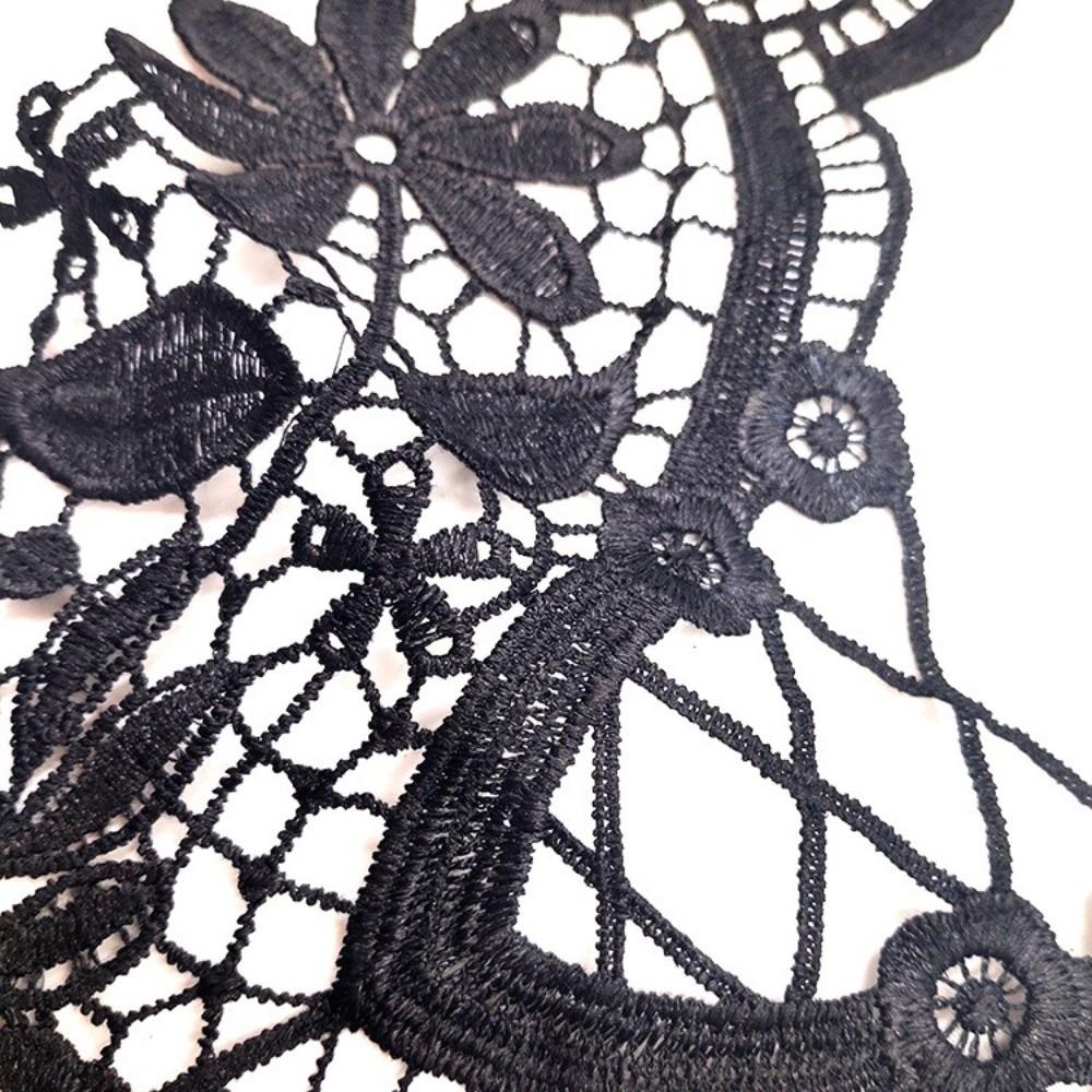 Handmade Embroidered Flower Collar Elegant Hollow Out Trim DIY Sewing Supplies