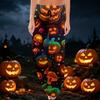 Bequeme Damen-Schlafanzughose mit Karomuster, Halloween-Print, Kordelzug, weiter Beinschnitt für Schlaf und