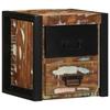 VidaXL Multicoloured Bedside Table 40x35x40 Cm Reclaimed Wood, Bedside Cabinet, Bedroom Furniture, Table of 4015954