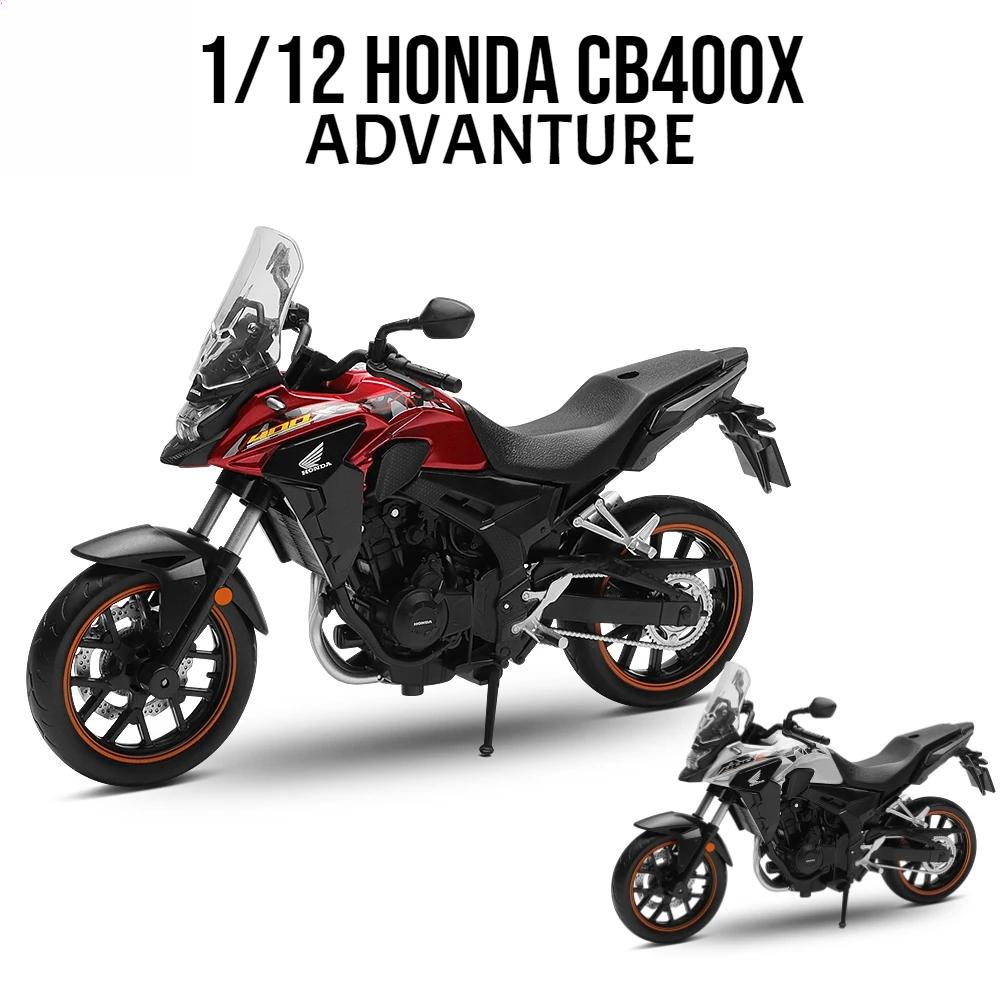 1/12 Scale Honda CB400X Adventure ADV Toy Motorcycle CCA MSZ Diecast Metal Model 1:12 Racing Miniature Collection Gift for Boy Kid