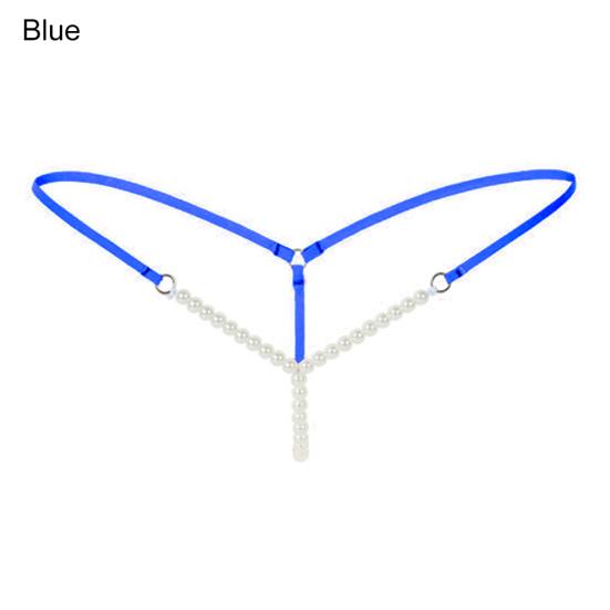 Sexig dam utan grenar Faux Pearls String G-string Trosor Underkläder Kalsonger