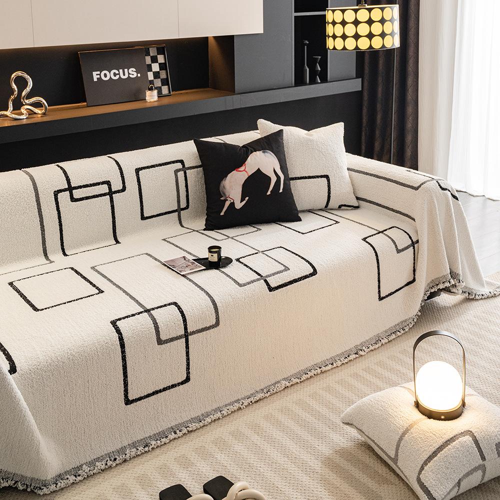 

Чехол для дивана из двухстороннего шенилла, всесезонный чехол для дивана, одеяло, полотенце для дивана, чехол для гостиной, чехол от царапин от кошек 180x130