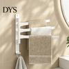 Porte-serviettes mural à bras pivotant, conception rotative à 180 degrés, porte-balançoire en aluminium pour salle de bain moderne, organisateur antidérapant