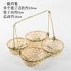 Handmade Bamboo Woven Products Bamboo Screen Bamboo Basket Storage Basket Fruit Dish Dim Sum Tray Farm Woven Round Dustpan