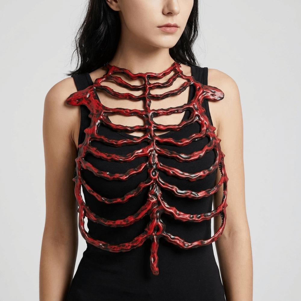Frame Structure Hollow Skeleton Hollow Bone Costume Prop Funny Skeleton Frame  Cosplay Performance