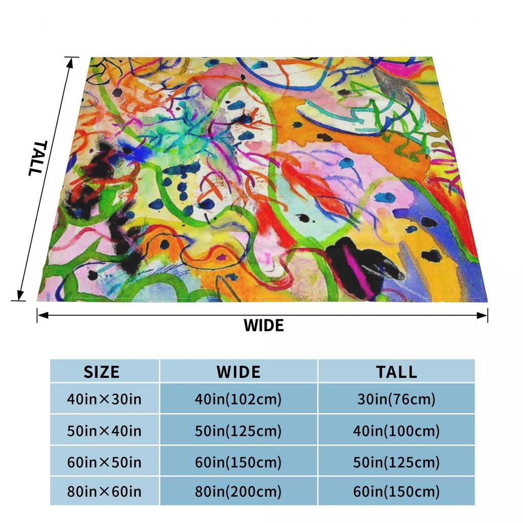 Wassily Kandinsky Painting Art Custom Travel An Ultra-Soft Micro Fleece Blanket