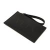 Used 8901 VLTN Logo Embossed Zip Card Holder 1Y0P0540BHY 7943 Calfskin RFID Unused One Stud Black Men's from Japan