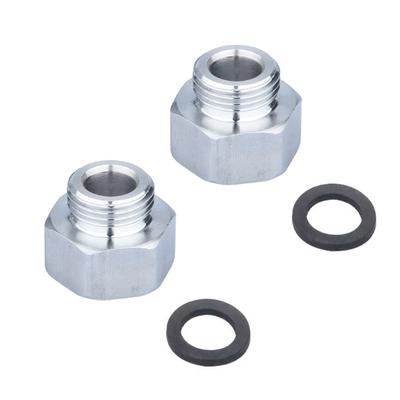 Stainless Steel Water Line Thread Adapter Set G1/2 Female G3/8 Male With Tape for Faucet Campers Washer PipeS Connection